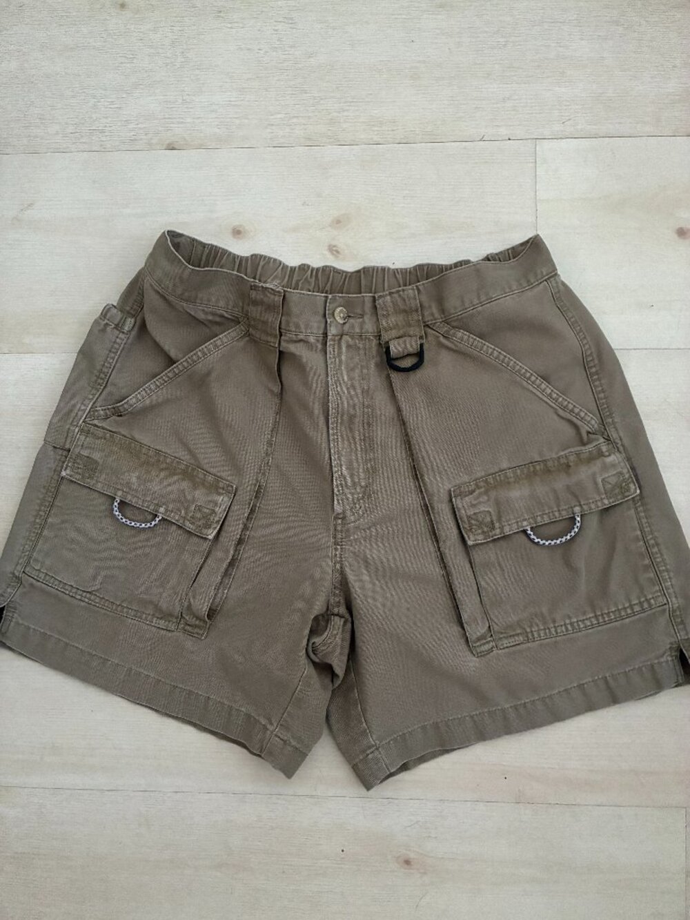 Columbia PFG Brewha II Cargo Shorts Khaki Men (FM4012) Fish 7" Inseam Size M
